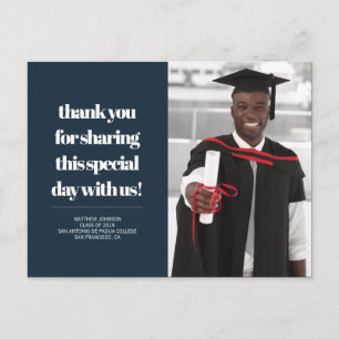 Klasse 2019   Foto Abschluss Vielen Dank Postkarte