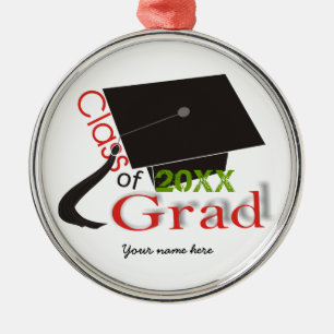 Klasse 2020 Grad Grad Grad Grad Silbernes Ornament