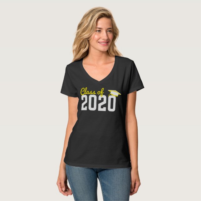 Klasse 2020 Hoher t Shirt (Vorderseite Vollansicht)