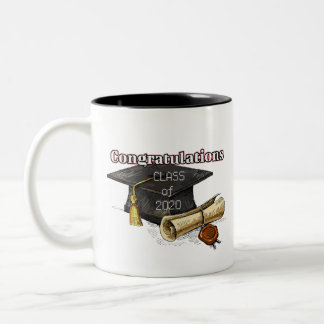 Klasse 2020 zweifarbige tasse