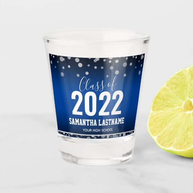 Klasse: 2022 Abschluss Shot glass Schnapsglas (Vorderseite)