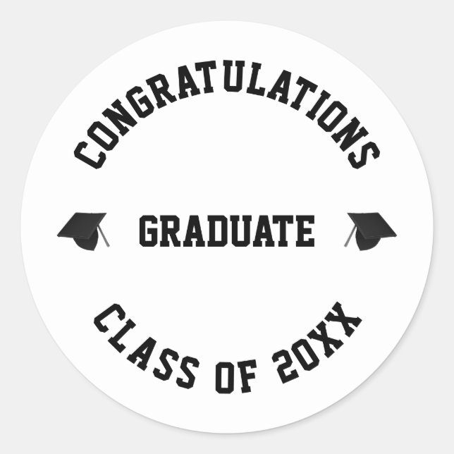 Klasse 2022 individuelle Name Abschluss Jahr Runder Aufkleber (Vorderseite)