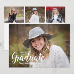 Klasse 2022 Moderne Foto Abschluss Einladung