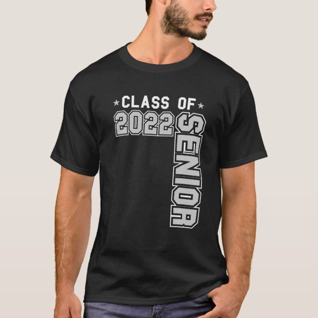 Klasse 2022 Senior Abschluss Uni Senior Hig T-Shirt (Vorderseite)