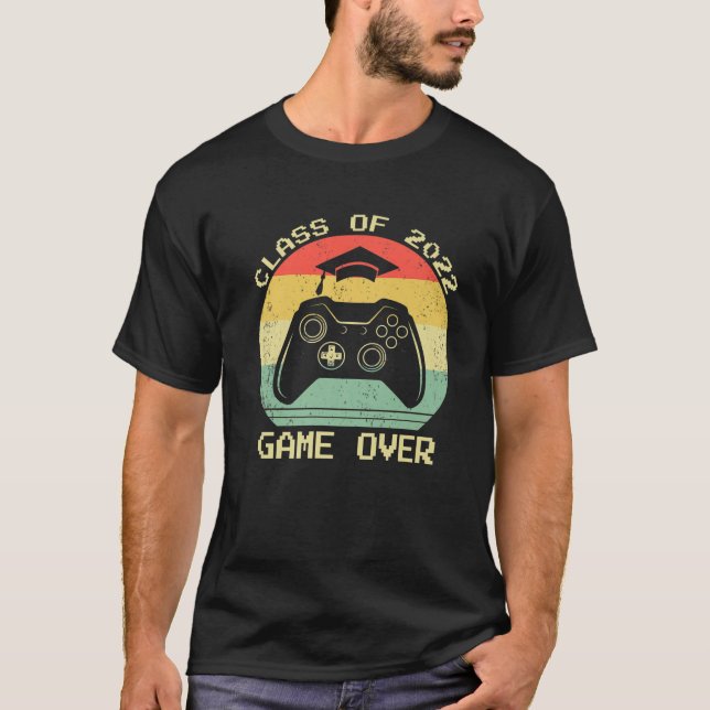 Klasse 2022 Videospiel-Senior-Gamer-Spiel über Gra T-Shirt (Vorderseite)