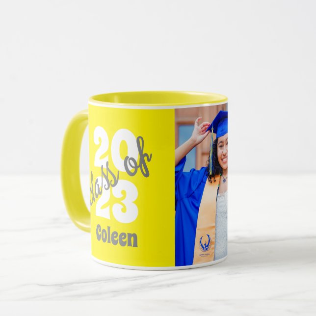 Klasse 2023 | Benutzerdefiniertes modernes Foto fü Tasse (Vorderseite Links)