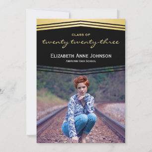 Klasse 2023 Deko Foto Abschluss Einladung