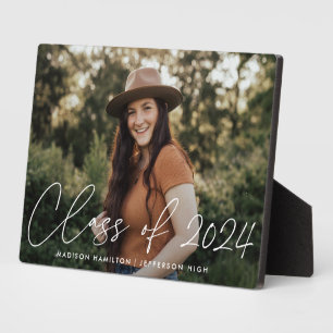 Klasse 2023 Modernes Script-Abschluss-Foto Fotoplatte