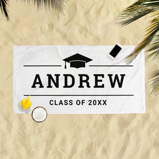 Klasse 2023 Name des weißen Personalisierten Absol Strandtuch (Von Creator hochgeladen)