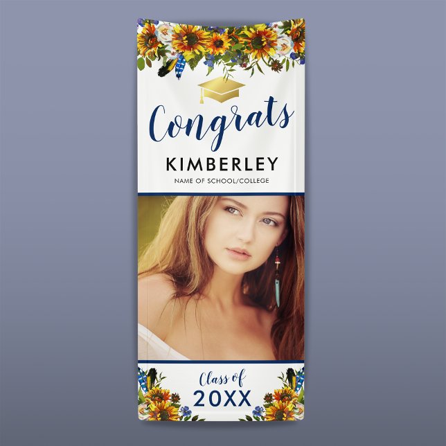 Klasse 2023 | Sonnenblumen Glückwünsche Abschluss Banner (Von Creator hochgeladen)