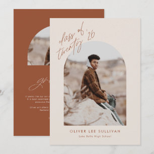 Klasse 2023 Terracotta Arch Foto Abschluss Ankündigung