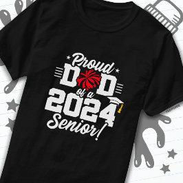 Klasse 2024 Abschluss Cheer Vater Senior 2024 T-Shirt