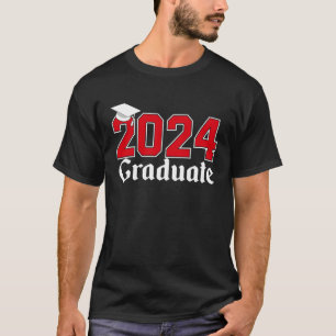 Klasse 2024 Abschluss College High School Absolven T-Shirt