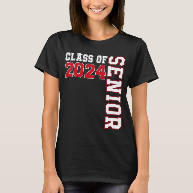 Klasse 2024 Abschluss Par T-Shirt (Vorderseite)