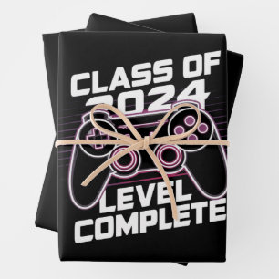 Klasse 2024 Abschluss Senioren-Abschluss Geschenkpapier Set