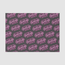 Klasse 2024 Graduate Neon Pink Script Seidenpapier