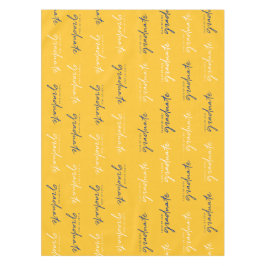 Klasse 2024 Graduate Yellow Blue White Tischdecke