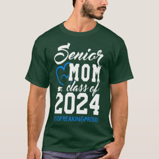 Klasse 2024 Hochrangige Geschenke Funny Senior Mam T-Shirt