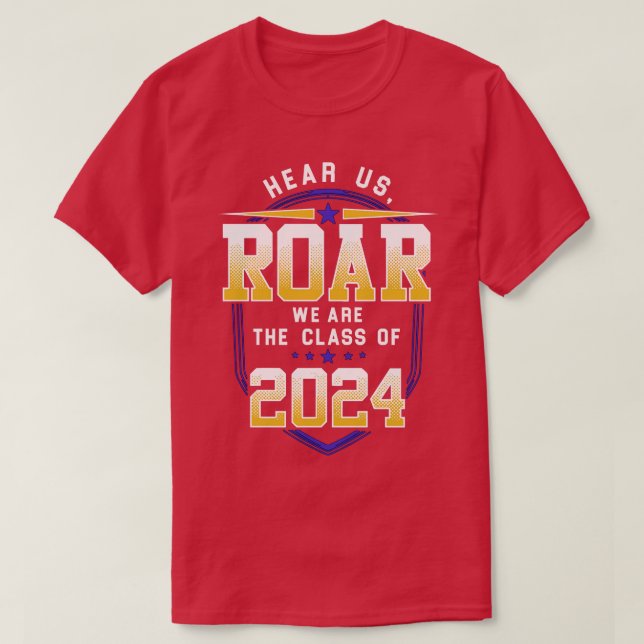 Klasse 2024 Hochrangige Geschenke Funny Seniors 20 T-Shirt (Design vorne)