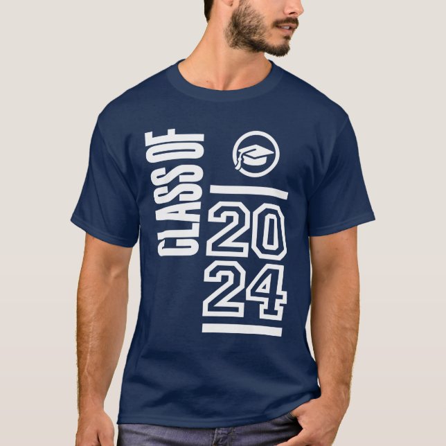 Klasse 2024 - Hochschule für Abschluss T-Shirt (Vorderseite)