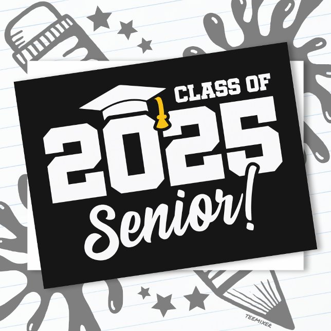 Klasse 2025 Abschluss Graduate Senior 2025 Postkarte (Von Creator hochgeladen)