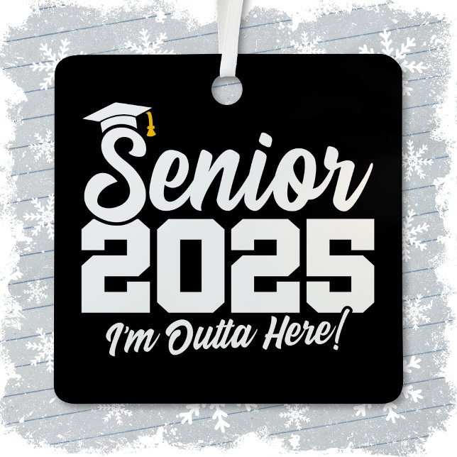 Klasse 2025 Abschluss High School Senior 2025 Ornament Aus Metall (Von Creator hochgeladen)