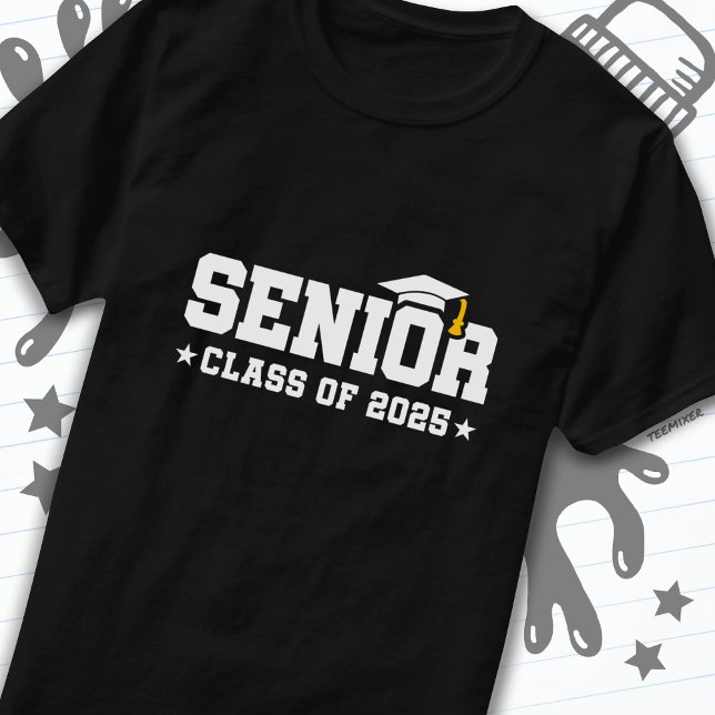 Klasse 2025 Abschluss High School Senior 2025 T-Shirt (Von Creator hochgeladen)