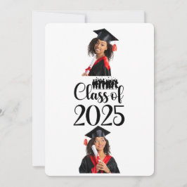 Klasse 2025 Abschluss Personalisiert Einladung