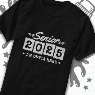 Klasse 2025 Abschluss Retro Vintag Senior 2025 T-Shirt