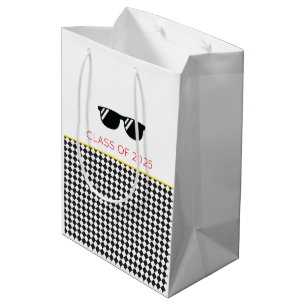 Klasse 2025 Abschluss Sonnenbrille Schachbrett Spa Mittlere Geschenktüte