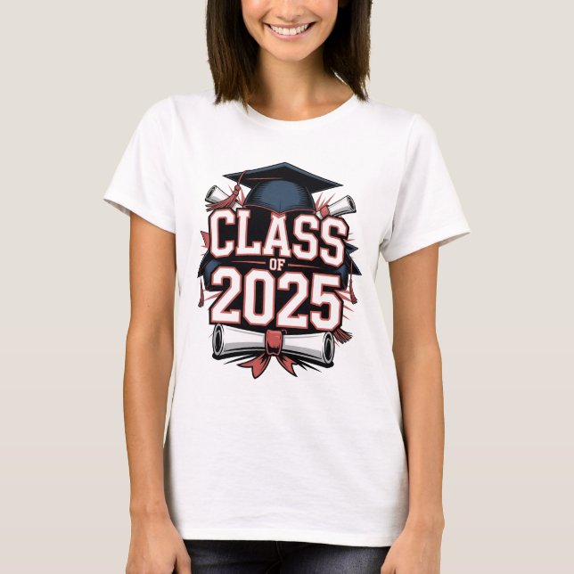 Klasse 2025 Abschluss T - Shirt - Senior Year Gif (Vorderseite)
