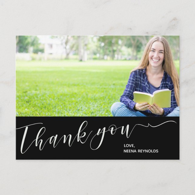 Klasse 2025 Foto Abschluss Vielen Dank Postcard Postkarte (Vorderseite)