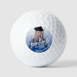 Klasse 2025 Foto & Name Benutzerdefinierter Abschl Golfball