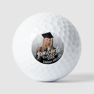 Klasse 2025 Foto & Name Benutzerdefinierter Abschl Golfball