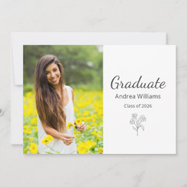 Klasse 2025 Modernes elegantes Foto Ankündigung