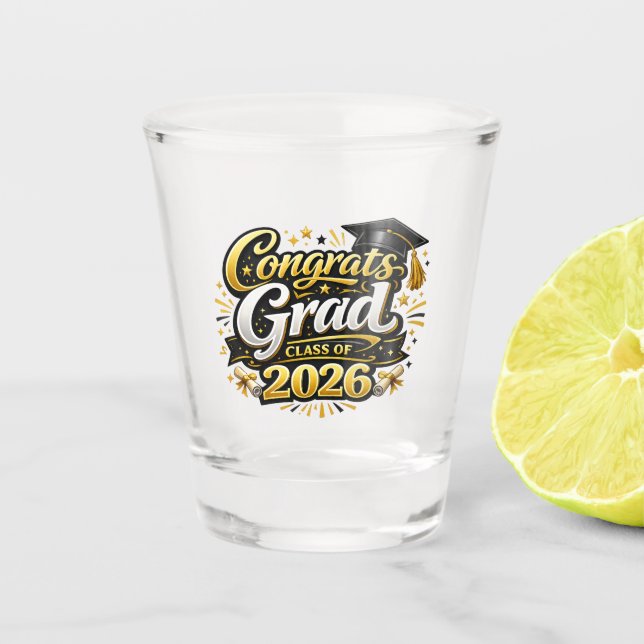 Klasse 2025 schnapsglas (Vorderseite)