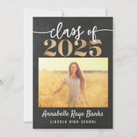 Klasse 2025 Script Gray Chalk Printable
