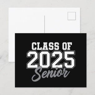 Klasse 2025 Senior Ab Zur Schule 2025 Vintage Postkarte