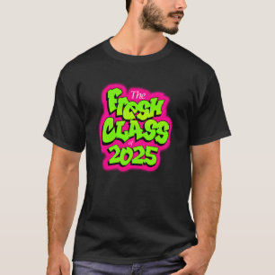 Klasse 2025 Senior Fresh 90er TV-Stil Retro-Abschl T-Shirt