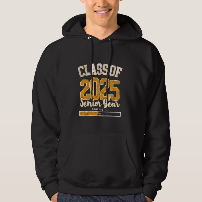 Klasse 2025 Senior Year Loading Funny Senior 202 Hoodie (Vorderseite)