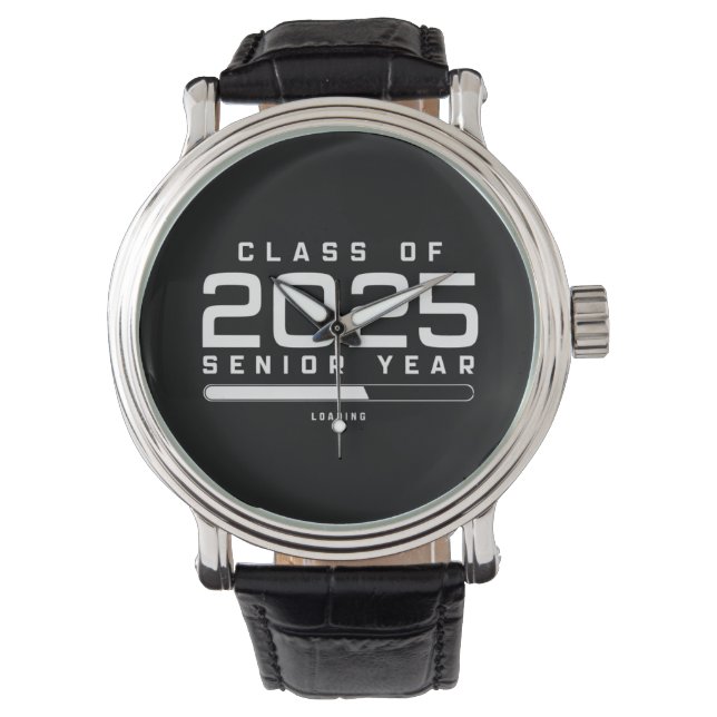 Klasse 2025 Senior Year Loading Senior 2025 Armbanduhr (Vorderseite)