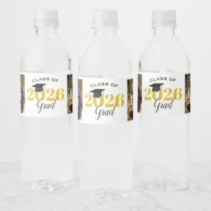 Klasse 2026 2 Fotos Abschluss Wasserflaschenetikett