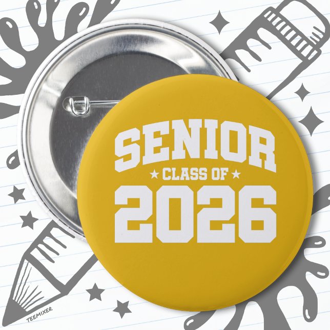 Klasse 2026 Abschluss in der Hochschule Senior 202 Button (Von Creator hochgeladen)