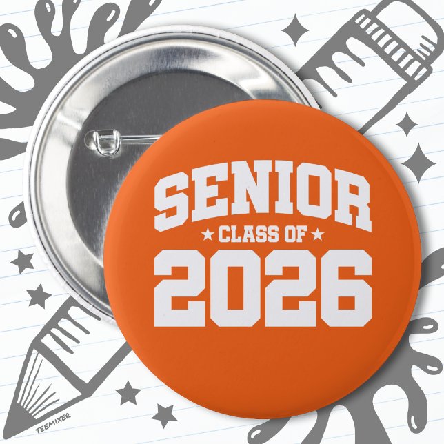 Klasse 2026 Abschluss in der Hochschule Senior 202 Button (Von Creator hochgeladen)