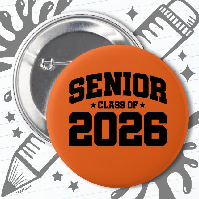 Klasse 2026 Abschluss in der Hochschule Senior 202 Button (Von Creator hochgeladen)