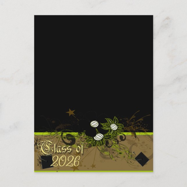 Klasse 2026 Abschluss Open House Einladungspostkarte (Vorderseite)