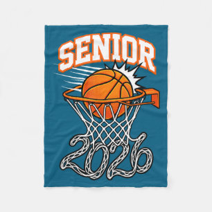 Klasse 2026 Abschluss Senior 26 Basketball Fleecedecke