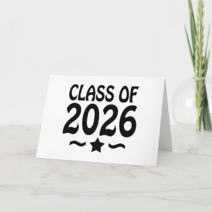 Klasse 2026 Abschluss Star Karte