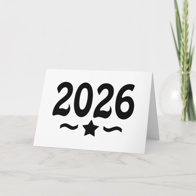 Klasse 2026 Abschluss Star Karte (Vorderseite)