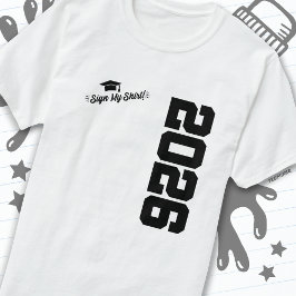 Klasse 2026 Abschluss Unterschreiben Mein Shirt Se